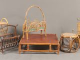four pieces of furniture that are sitting on the floor
