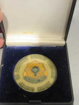 MEDAILLE 2e REGIMENT DE CAVALERIE BLINDEE + ECRIN 15 -…