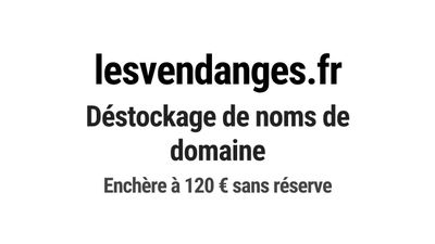Nom de domaine lesvendanges.fr.