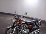 a motorcycle that is parked in a parking garage