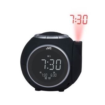 858/Radio-réveil JVC RA-F321B Noir/ La première photo est no…