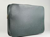leather briefcase bag details of the article
