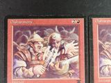 these are two cards from a game called disarmony
