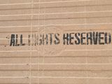 a sign on the side of a building that says it ' s by dal all rights reserved