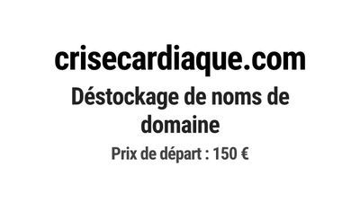 Nom de domaine crisecardiaque.com.