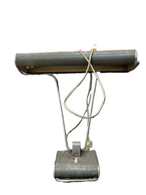 a lamp that is on top of a table