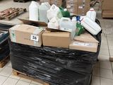 a lot of boxes that are sitting on a pallet