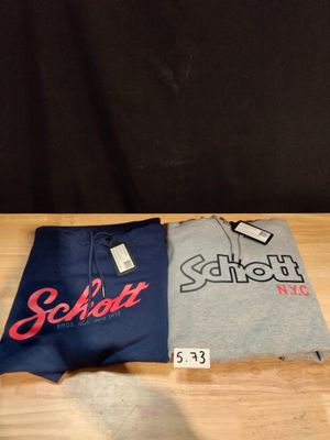 Lot de 2 sweats à capuche Schott Taille S