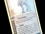 une photo d'une carte Pokémon sur laquelle figure l'image d'un animal