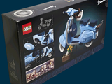 a box that has a lego motorcycle inside of it