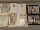many different types of stamps in a book