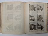an open book with drawings of different types of animals