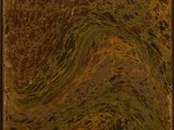 an image of a painting of a brown and yellow swirl