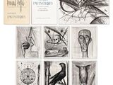 several drawings of various types of objects are shown on a white surface