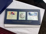 a picture of a picture of some stamps on a table