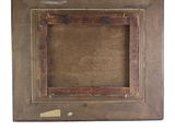 an old wooden picture frame with a white background
