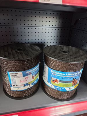 two baskets that are on the shelf in the store