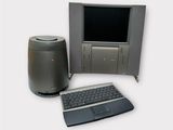 an image of a computer with a keyboard and monitor
