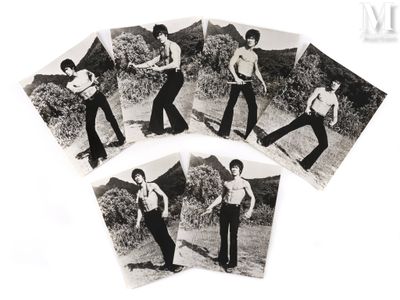 four black and white photographs of a man playing a guitar