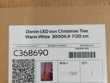 the box is full of a white christmas tree that is in it ' s packaging
