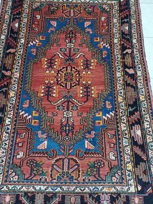 rug on the floor with a white floor and a white floor