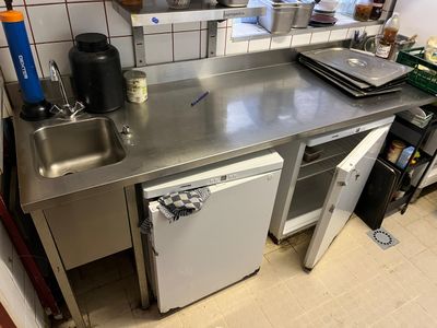 a kitchen with a sink, dishwasher, and a dishwasher in it