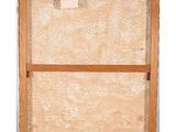 a wooden frame with a piece of wood on top of it
