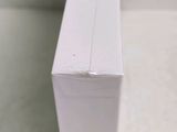 a close up of a white box on a table