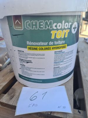 Lot de 5 seaux de résine CHEMcolor Toit+, rénovateur de toit…