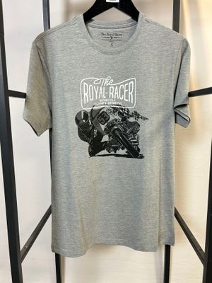 un t-shirt gris portant le logo « Royal Racer »