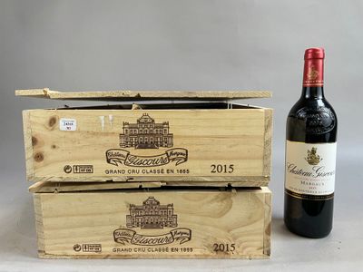 a bottle of wine next to a wooden box of wine