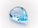 blue topaz gems on a white background