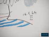 drawing of a child ' s drawing of a person on a boat