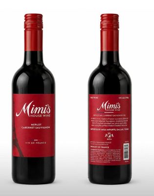two bottles of wine on a white background