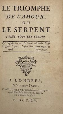 un vieux livre avec une image en noir et blanc du titre d'un poème
