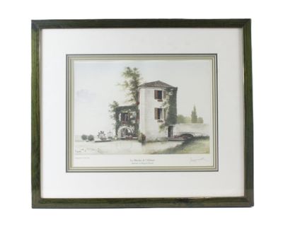 Arnold TOUBEIX (1950) Le Moulin de l'Abbaye Brantome en Péri…