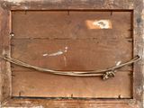 a picture of an old wooden frame with a rope