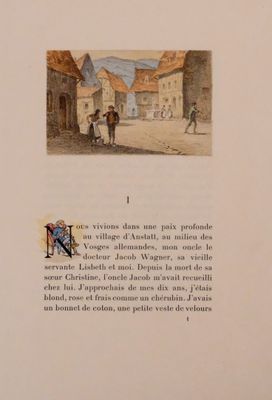 a picture of a book with a picture of a town