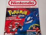 the front cover of a magazine with a picture of pokemon on it