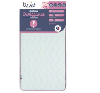 Matelas TINEO CROISSANCE - Evolutif - 2 faces de soutien : F…