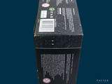 a black box that has a black label on it