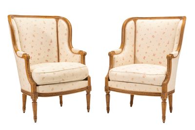paire de fauteuils français de style louis xvi