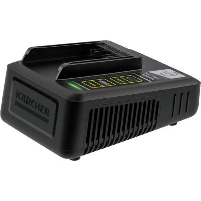 a battery charger with a battery indicator on top of it