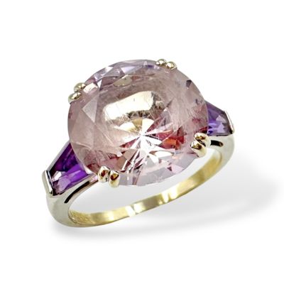 MAUBOUSSIN Bague en or gris (750) centrée d'une améthyste cl… - Photo 1