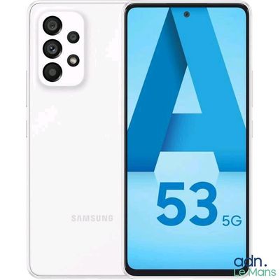 Samsung Galaxy A53, 5 Go de RAM, 64 Go, blanc