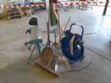 a lot of tools that are sitting on the floor