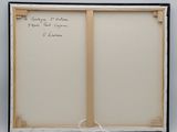 an open book sitting on top of a table next to a white wall