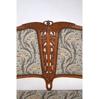 DE FEURE. (Attribué à). SALON ART NOUVEAU en hêtre patiné à … (photo 5)