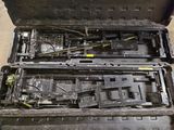 a black case that has a bunch of wires inside of it