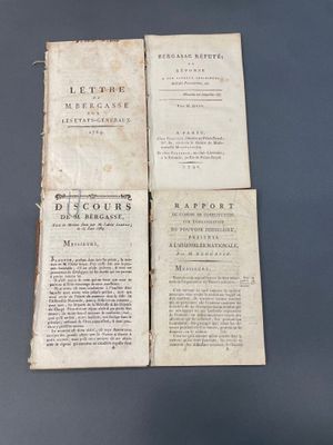 5 brochures révolutionnaires de ou sur Nicolas Bergasse, dép…